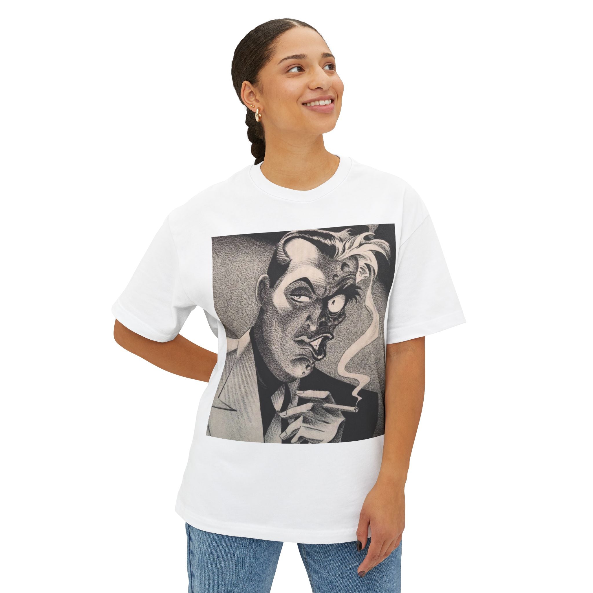 "TWO FACE" GRAPHIC TEE